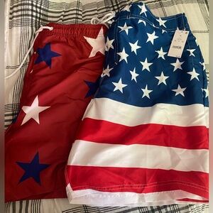 Men's Fourth of July bathing suits